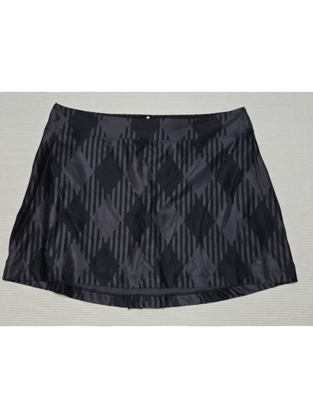 Nike Golf Dri-FIT Black Geometric Athletic Skirt Large